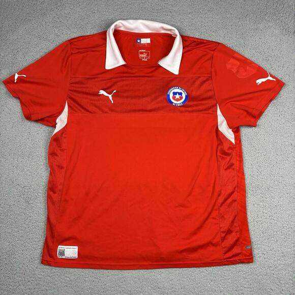 Puma Other - Puma Chile National Team Jersey Men’s XXL Red Home Soccer Football Authentic
